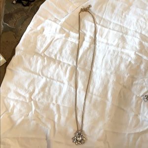 Long chain necklace.